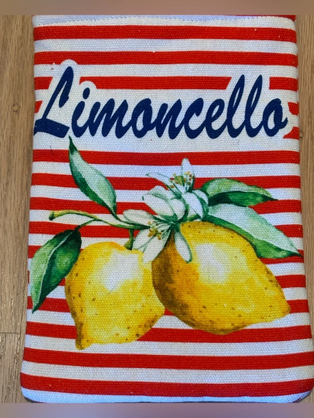 NWT Antica Santoria Limoncello Crossbody Bag - Red & White Stripe